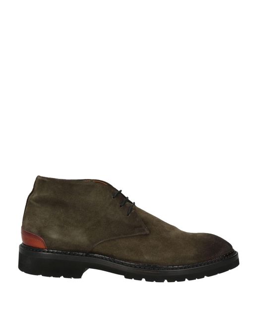 Elia Maurizi Brown Ankle Boots for men