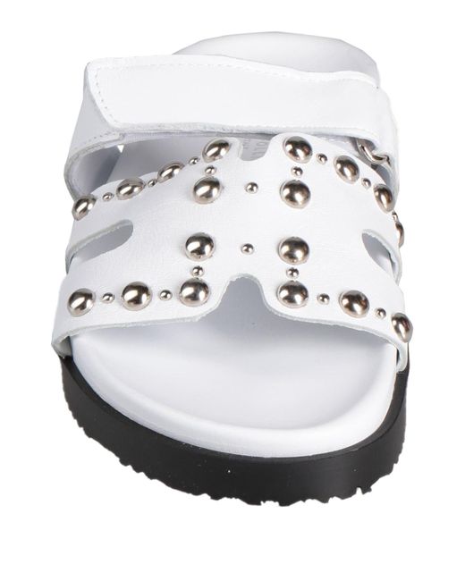 Divine Follie White Sandals