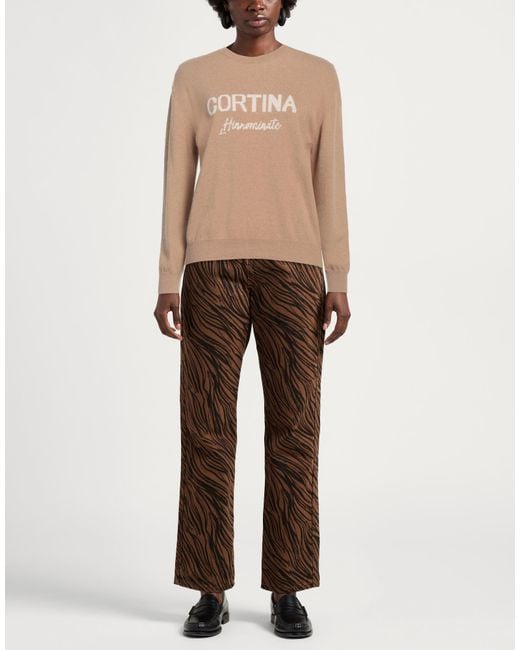 hinnominate Natural Camel Sweater Polyamide, Wool, Viscose, Cashmere