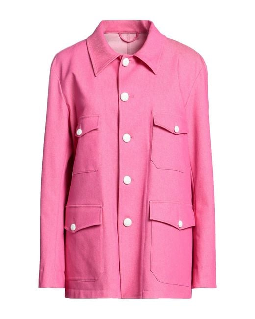 VI TO VI Pink Overcoat & Trench Coat