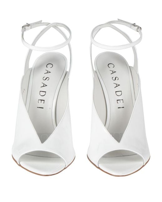 Casadei White Sandals Leather