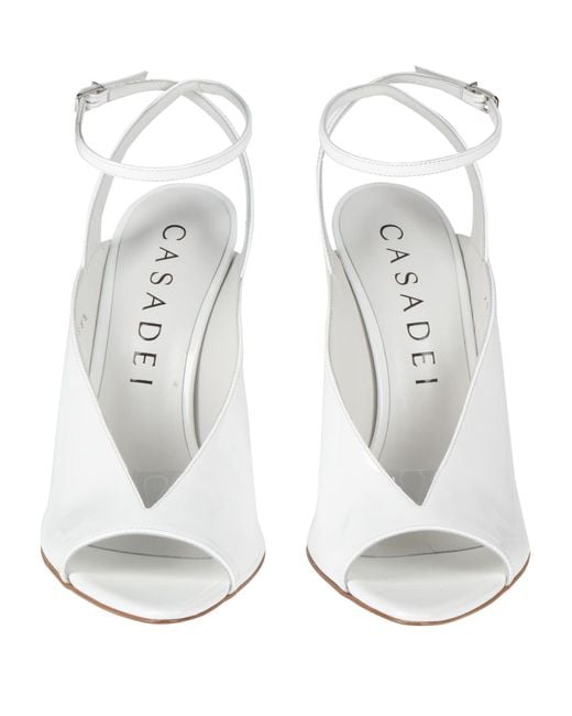 Casadei White Sandale