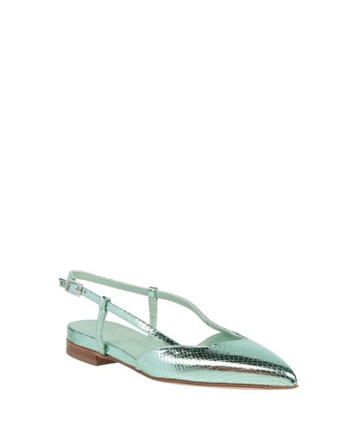 Sergio Levantesi Green Ballet Flats