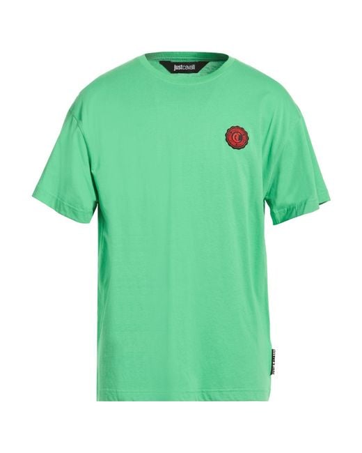 Just Cavalli Green T-Shirts for men