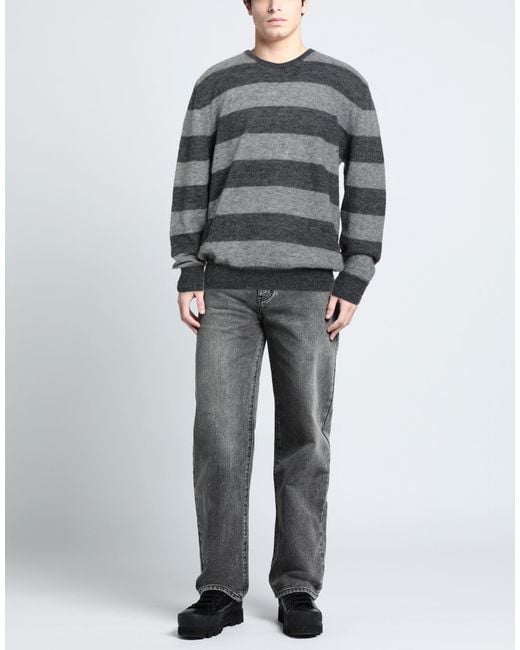 Cruna Gray Sweater Alpaca Wool, Polyamide for men