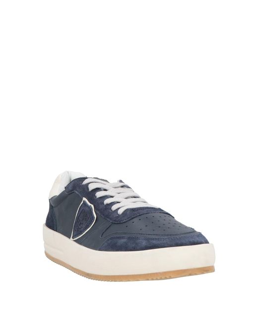 Philippe Model Blue Midnight Sneakers Leather for men