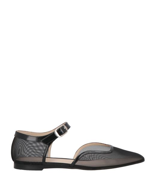 Le Monde Beryl Black Ballet Flats Textile Fibers