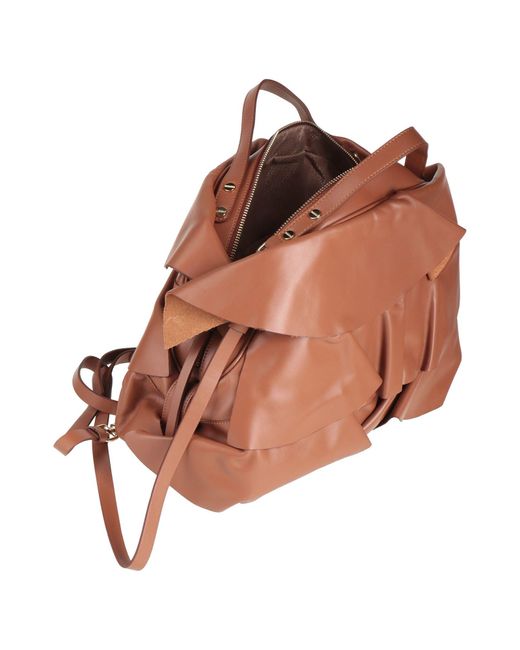 Borsa A Mano di Borbonese in Brown