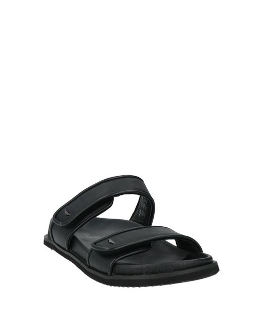 Alberto Guardiani Black Sandals for men