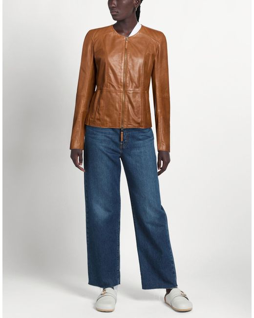 Bully Brown Jacket Leather