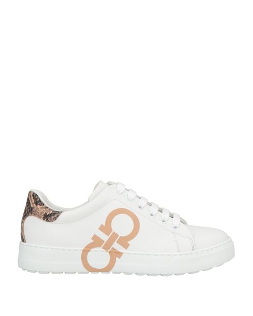 Ferragamo White Trainers