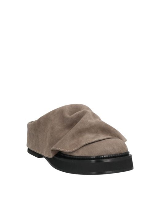 The Attico Brown Mules & Clogs Leather