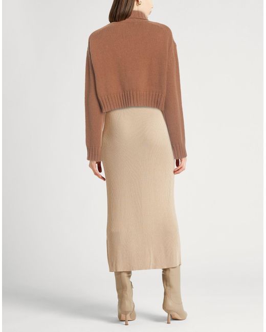 Roberto Collina Brown Rollkragenpullover