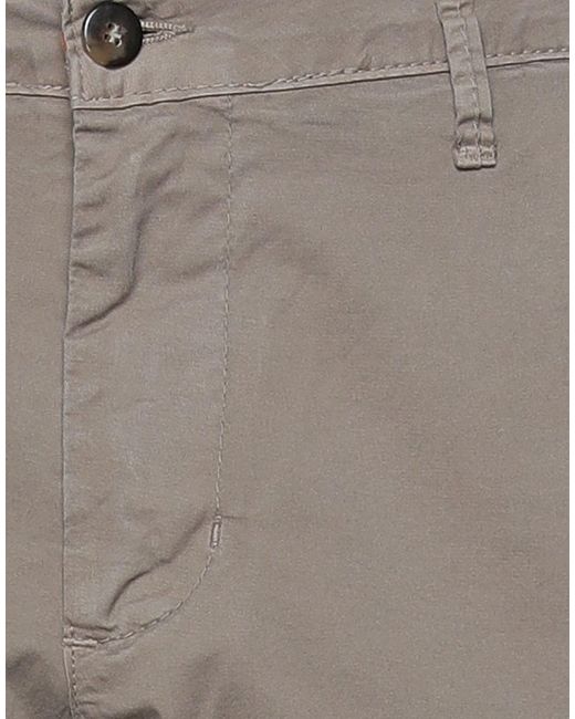 Squad² Gray Khaki Pants Cotton, Elastane for men