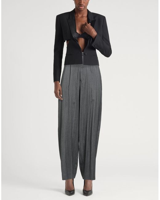 Y's Yohji Yamamoto Gray Pants Wool, Rayon