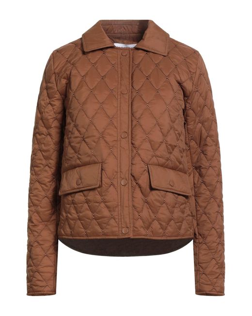 Doudoune Plumes Ou Synthétique Caractere en coloris Brown