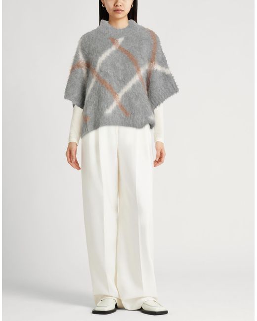 Peserico Gray Sweater Alpaca Wool, Merino Wool, Polyamide