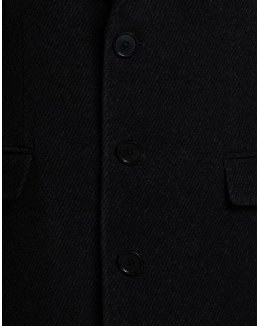 Tombolini Black Coat Wool for men