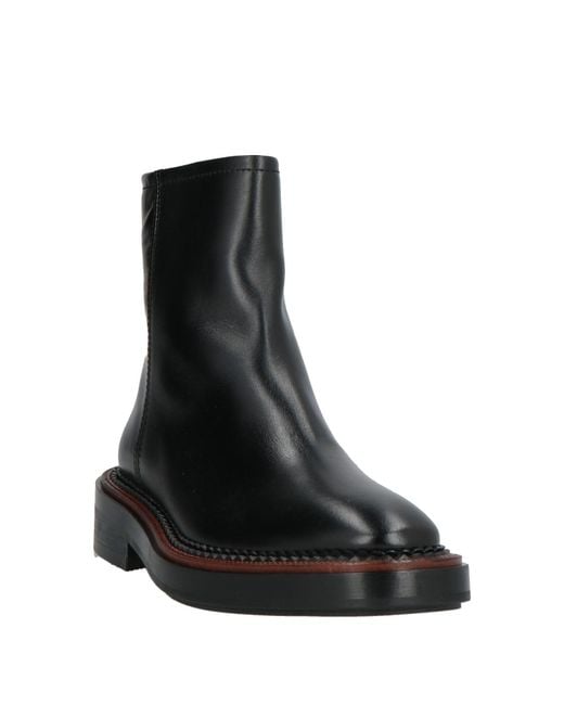 Ras Black Ankle Boots Leather
