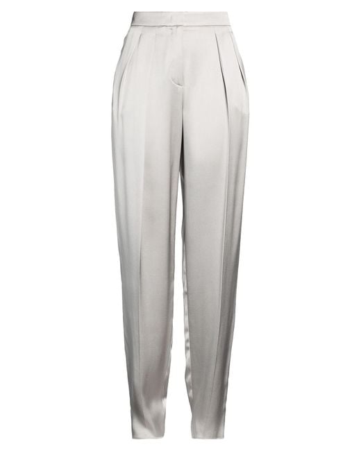 Giorgio Armani Gray Pants Silk