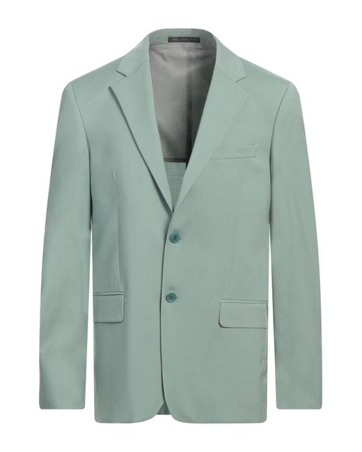 Low Brand Green Blazer Wool, Polyester, Elastane for men