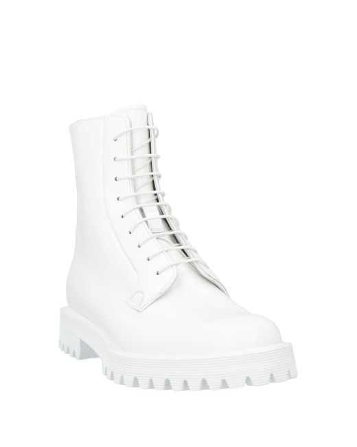 Church's White Ankle Boots Leather