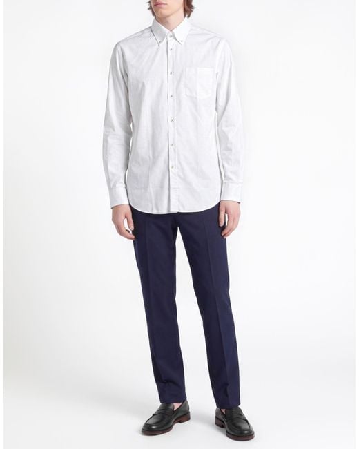 Paul & Shark White Shirt Cotton for men