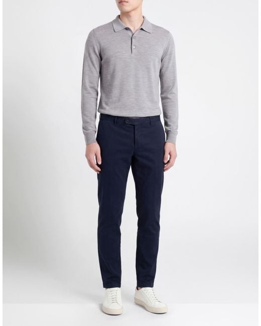 BE ABLE Blue Pants Cotton, Elastane for men