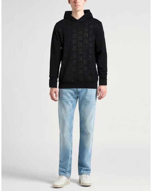 Paul & Shark Blue Sweatshirt Cotton, Polyester, Elastane for men
