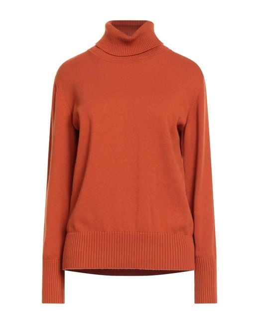 Alpha Studio Orange Turtleneck