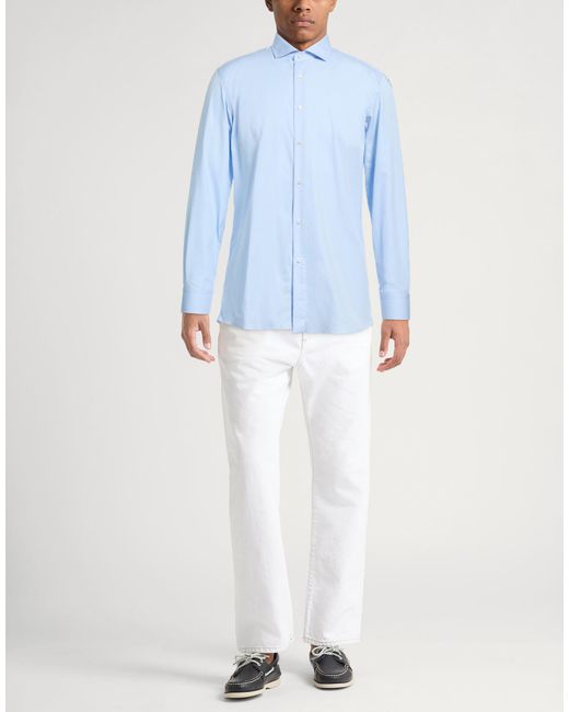 Caruso Blue Sky Shirt Cotton for men