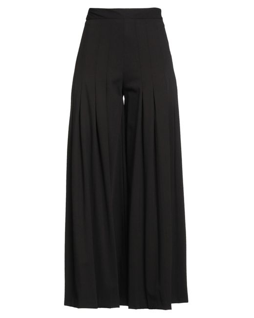 Haveone Black Pants Polyester, Viscose, Wool, Elastane