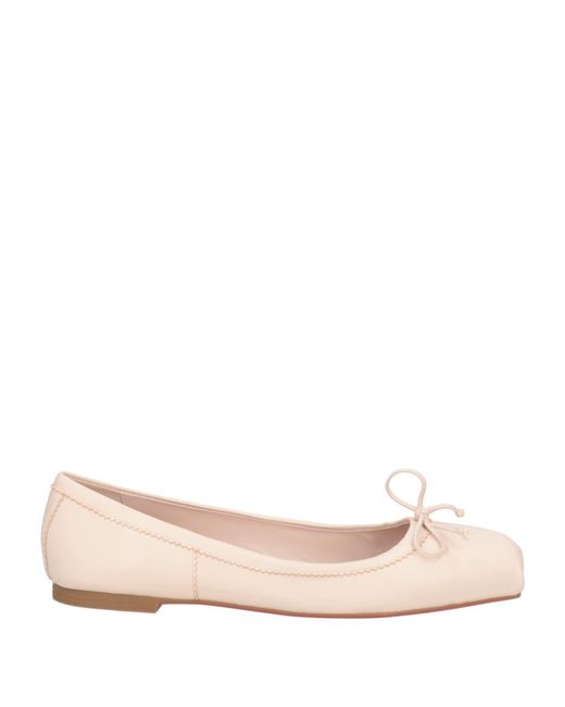 Christian Louboutin Pink Blush Ballet Flats Leather