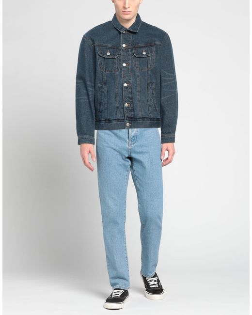 Egonlab Blue Denim Outerwear for men