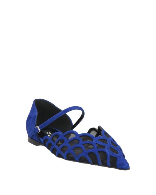 Sergio Rossi Blue Ballet Flats