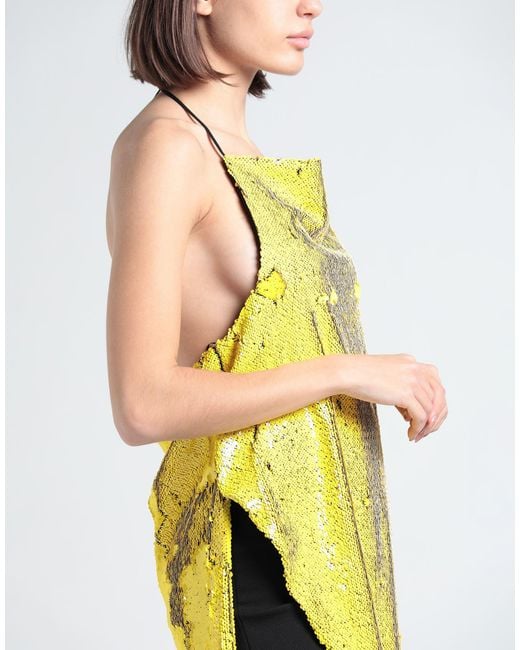 Marques'Almeida Yellow Top Recycled Polyester, Elastane