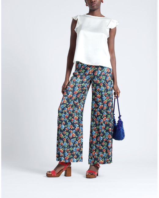 MAX&Co. x DURO OLOWU Blue Pants Viscose