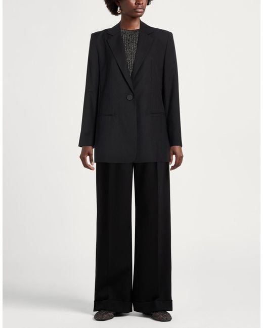ARMANI EXCHANGE Black Blazer Polyester, Viscose