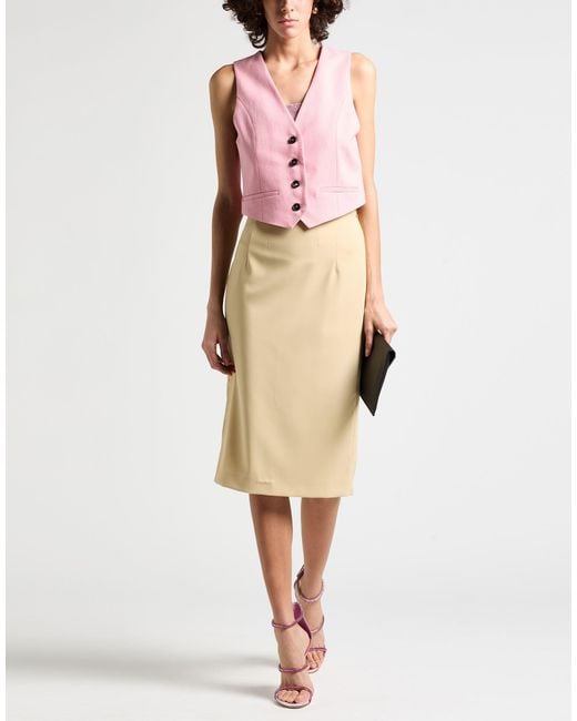 MSGM Pink Tailored Vests