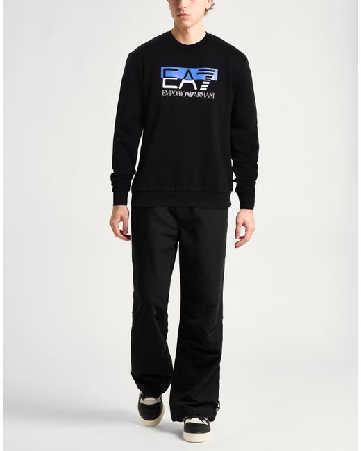 EA7 Black Sweatshirt for men