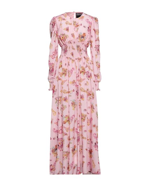 Versace Jeans Couture Pink Maxi Dress Polyester