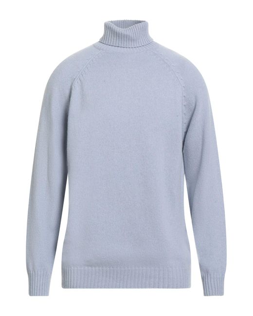 Malo Blue Sky Turtleneck Cashmere, Wool for men