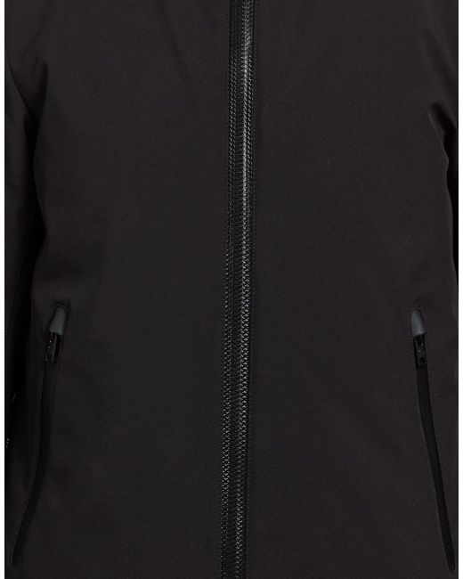 Woolrich Black Puffer Polyester, Elastane for men