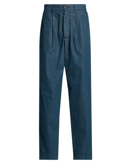 Department 5 Blue Pants Cotton, Polyester for men