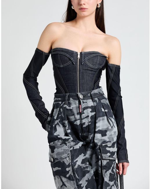 Mugler Black Bodysuit