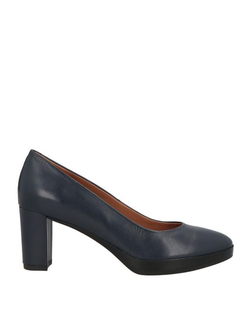 Geox Blue Midnight Pumps Leather