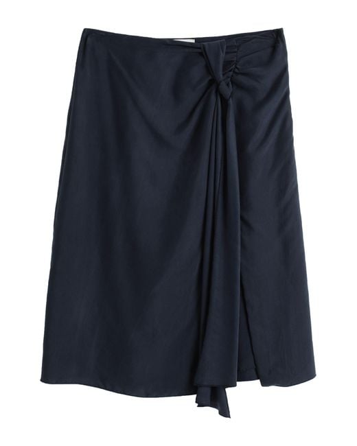 L'Autre Chose Blue Midi Skirt
