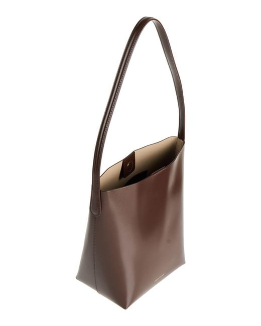Mansur Gavriel Brown Small Everyday -- Dark Shoulder Bag Leather