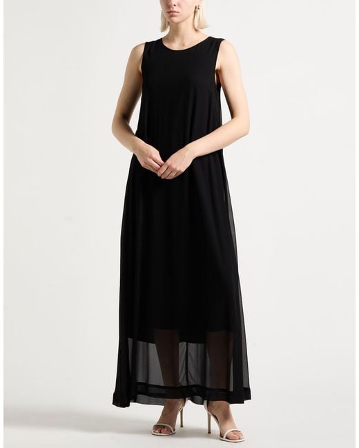 Kaos Black Maxi Dress Viscose