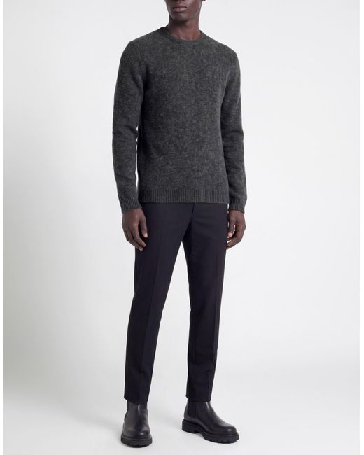 Messagerie Black Sweater Acrylic, Alpaca Wool, Polyamide, Virgin Wool for men